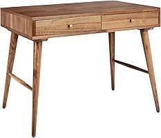Amazon Brand – Rivet Classic Desk, 37.4"W, Walnut
