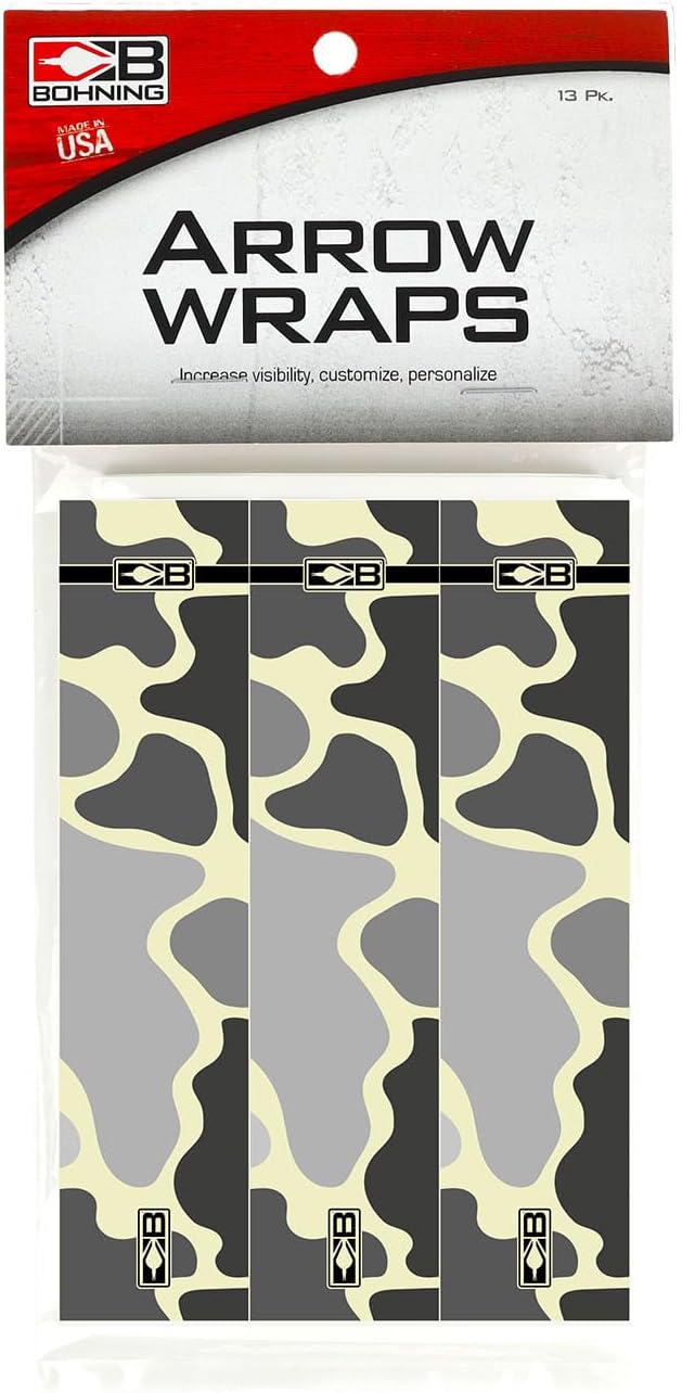 Bohning 5.5" Camo Arrow Wraps, Standard, Tan Camo