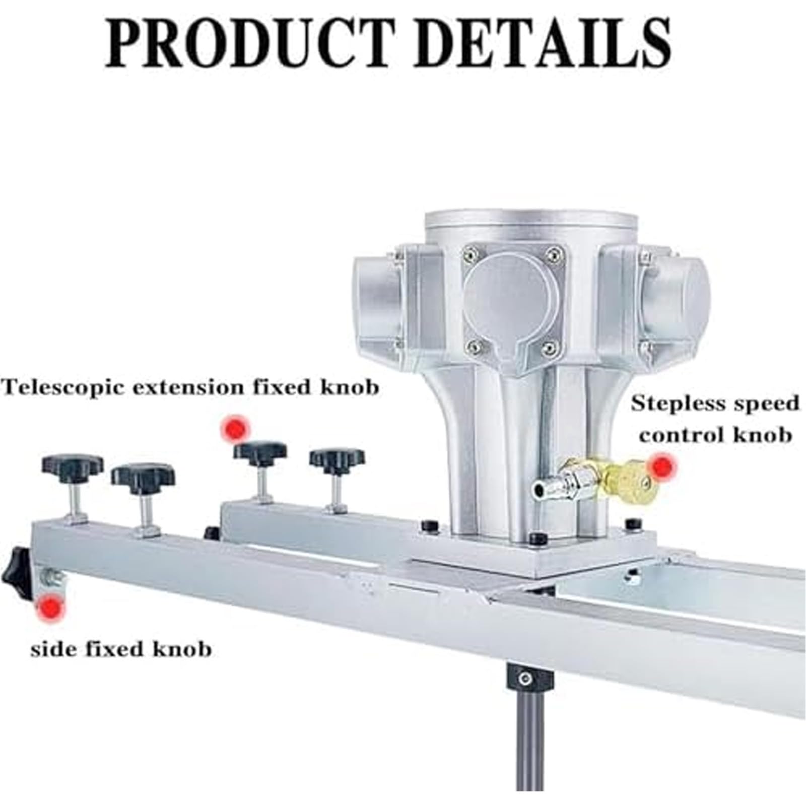 Agitador neumático – Abrazadera de agitador industrial, mezclador de barril de velocidad ajustable, herramienta de mezcla de pintura con colgador de soporte para agitar y mezclar eficientemente
