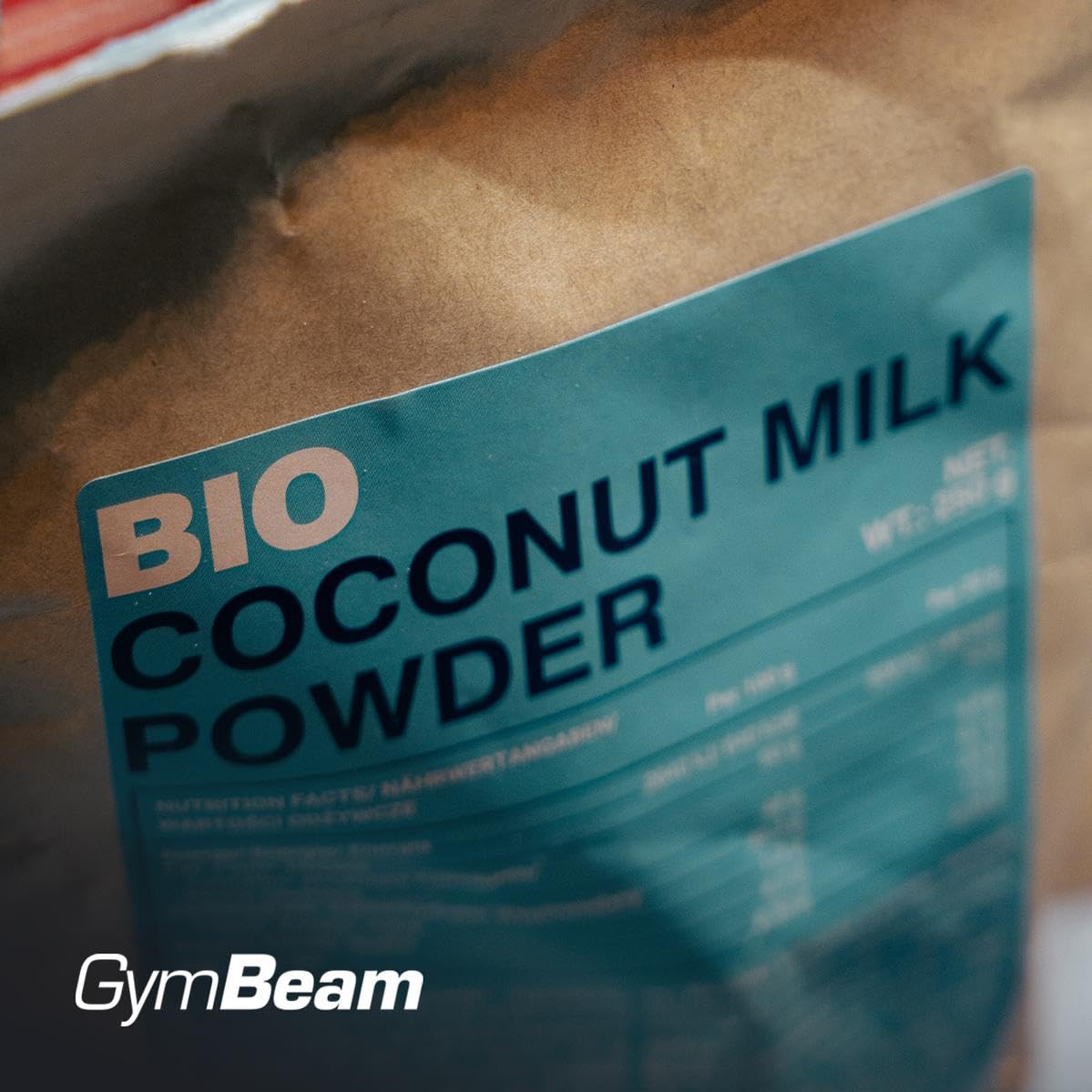 GymBeam Latte di Cocco in Polvere BIO 250g, Latte di Cocco Disidratato Istantaneo, Senza Zuccheri Aggiunti, Senza Glutine e Lattosio, Adatto per Caffè, Salse, Zuppe, Dessert, Frullati, Pancake