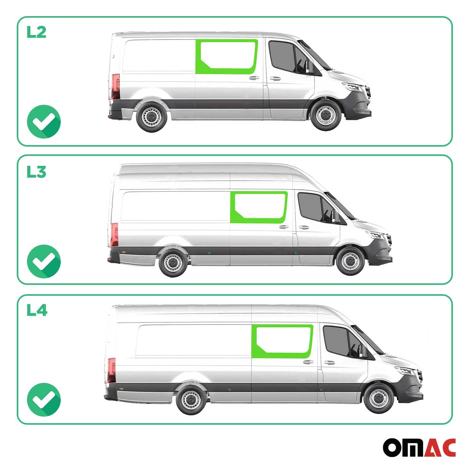 Vitre Porte pour Mercedes Sprinter W906 2006-2018 L2 L3 L4 Porte Coulissante