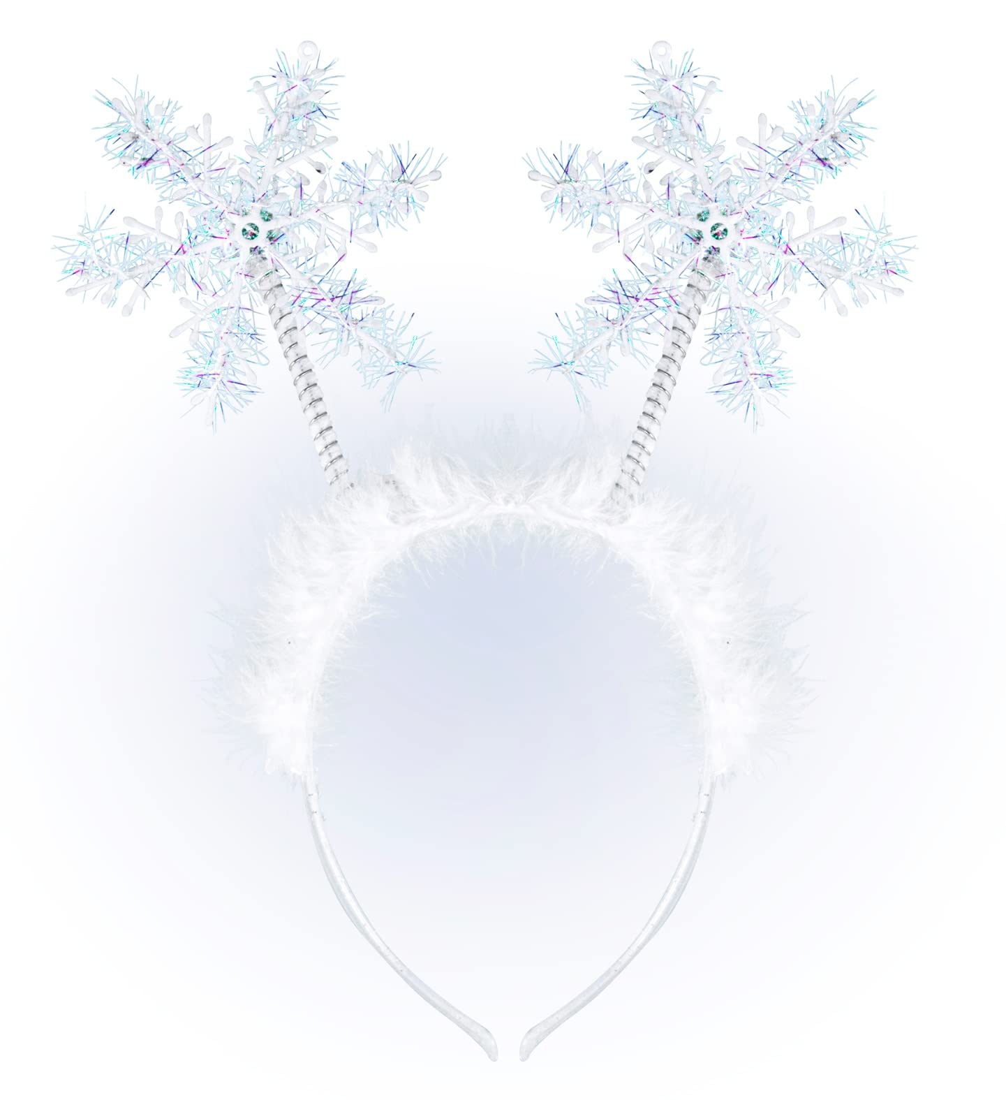Widmann Headband Womens, White Snowflakes, vd-wdm05680, One Size