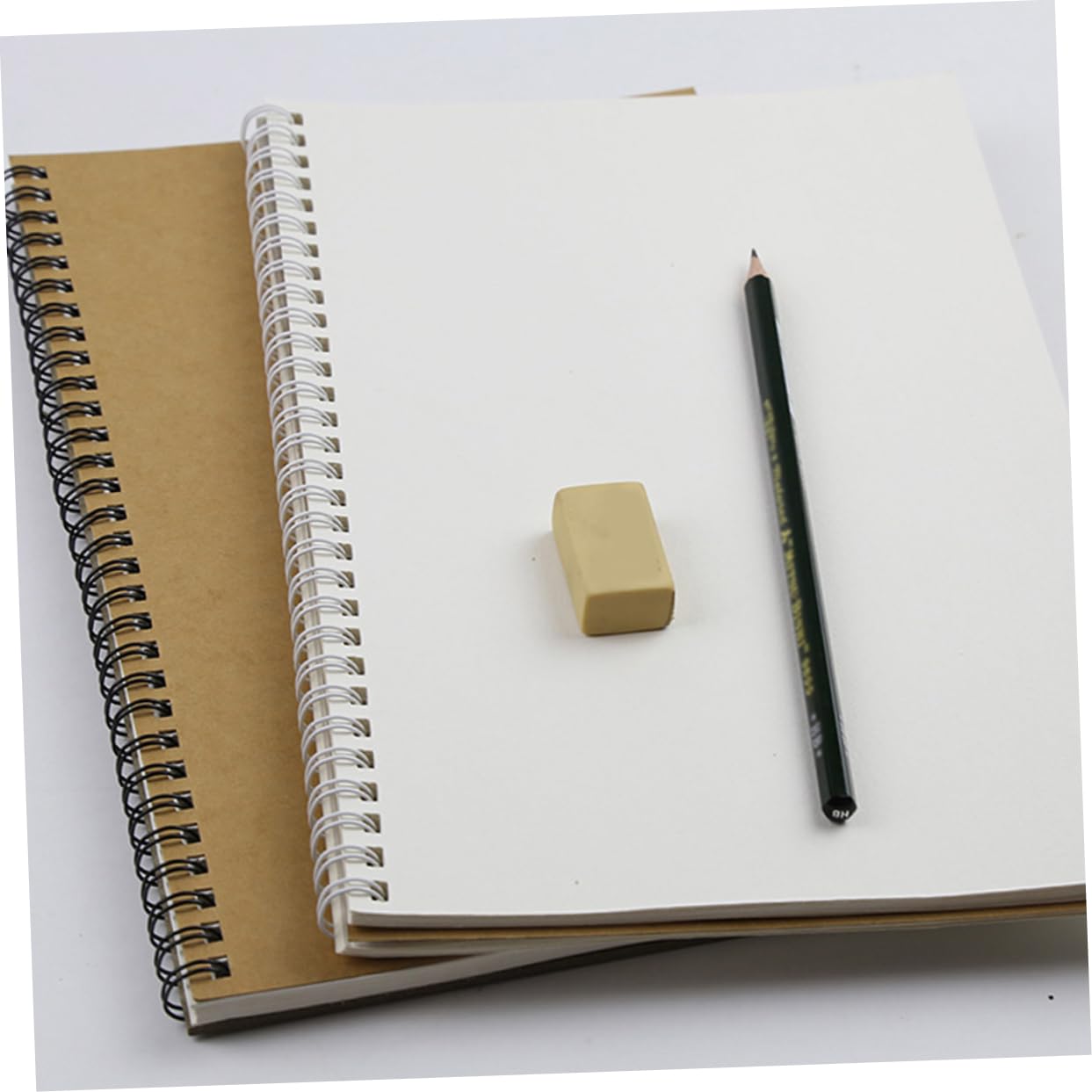 Cahier de Dessin Croquis Papier Kraft A5, 4 Pièces Portable