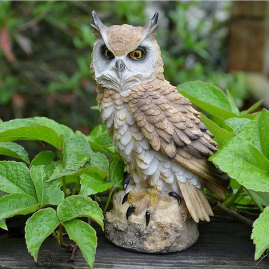 Amazon.co.jp: XMayGift ふくろう 置物 玄関 屋内装飾 風水