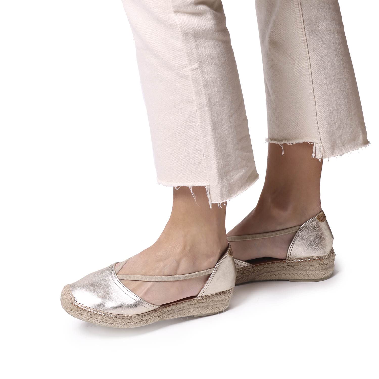 TONI PONS ERLA - Espadrille für Damen in Uni-Tönen Veloursleder.
