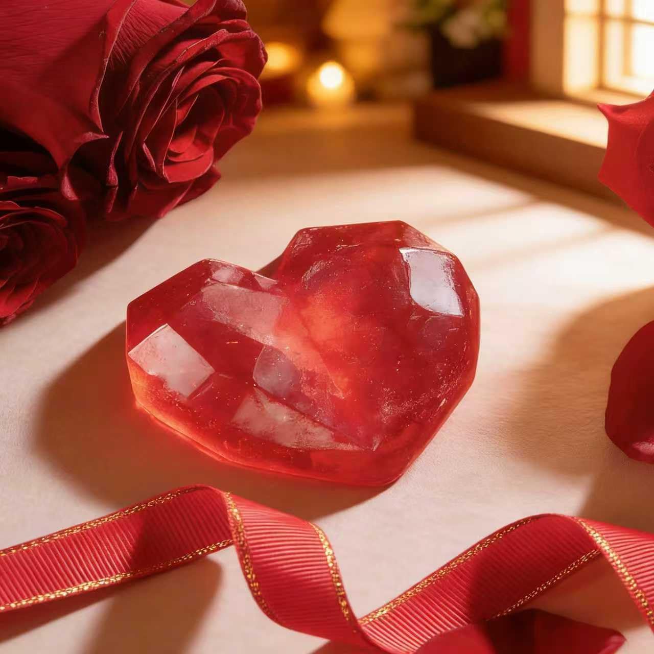 Gifts for Girlfriend Wife Lover Unique Ideas Wedding Engagement Gifts Heart-shaped Valentines Red Rose Love You Gift Romantic Gift Set - Image 5