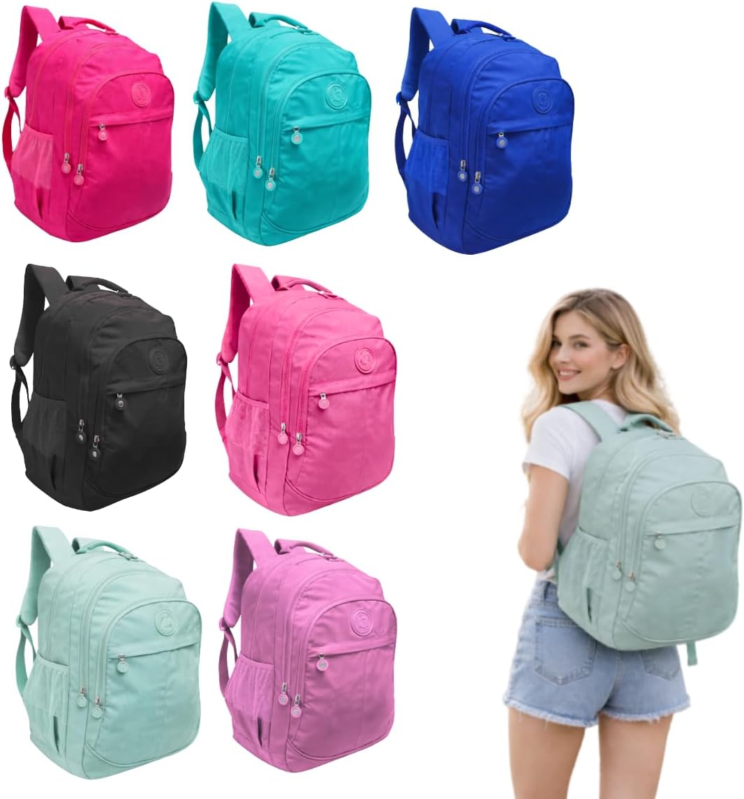 Mochila Escolar Impermeável Juvenil Infantil com Divisórias e Porta Notebook