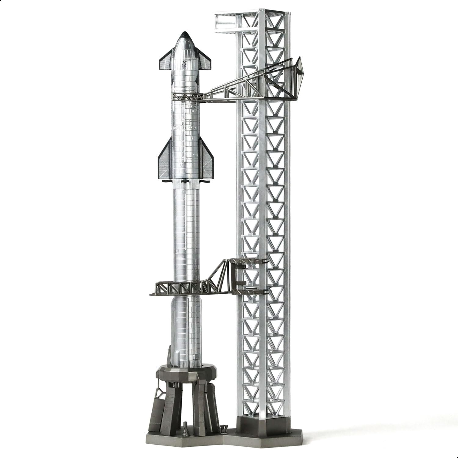 1/400 Starship Rocket Model Kit per SpaceX Rockets Adulto con Supporto NASA Static Modelli Spazi per Amatoriali Regalo Schermo Scrivania (14,57" L)