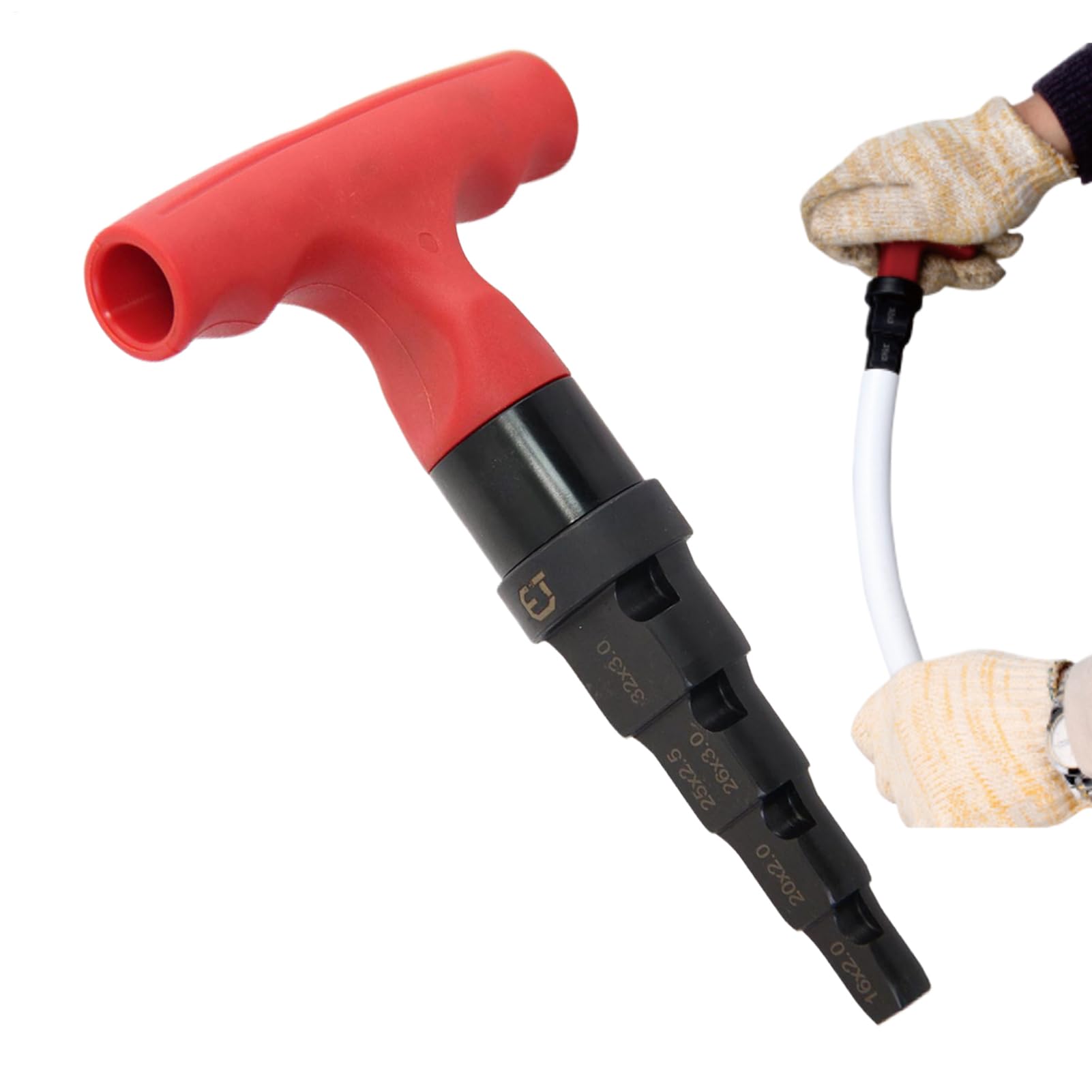 Sbavatore per tubi di rame 4-in-1 calibrazione multistrato, per diametri | Utensile smussatore interno Per Tubi In Pvc, Impianti Idraulici, Lavorazione Metalli, , Riparazioni Domestiche,