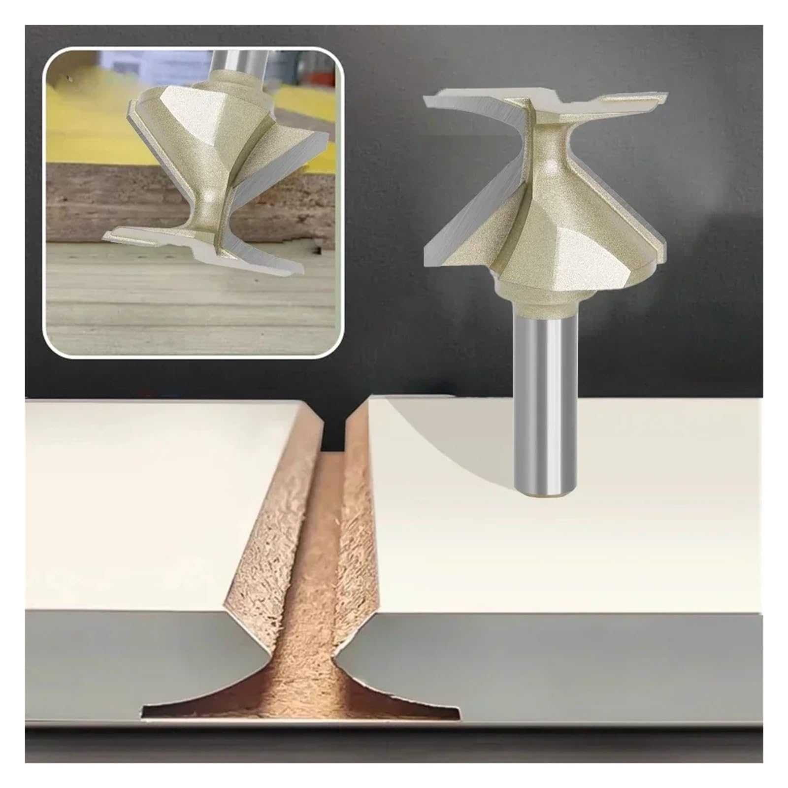 R18/R30/R50 Milling Cutter For Wooden Door Cabinet ARC Bending 1/2 12.7mm Shank ARC Bending Integrated -Knife Woodworking Router bits