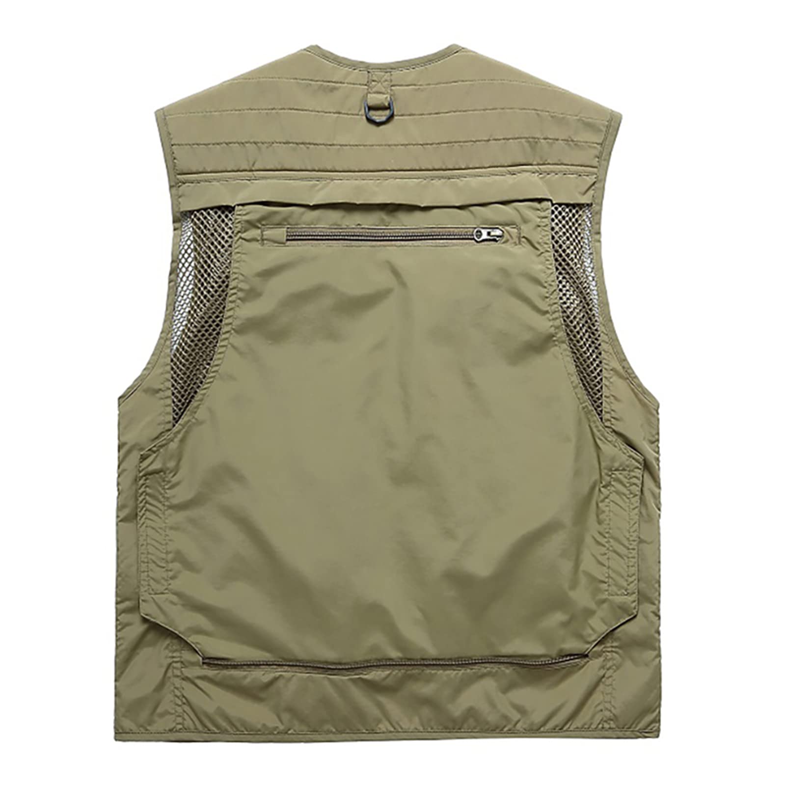 Gilet da Pesca Uomo Traspirante Multitasche Giacca Senza Maniche Caccia Fotografi Outdoor Vest Safari Giacche Gilet