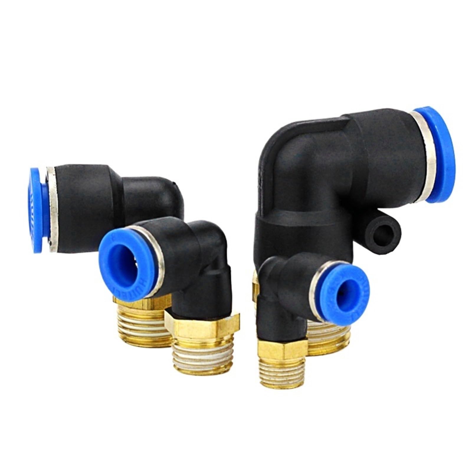 Lotto di 50 raccordi pneumatici per connettore dell'aria 4-M5 6-M5, raccordi rapidi da 1/8" 1/4" 3/8" 1/2" (6-02)