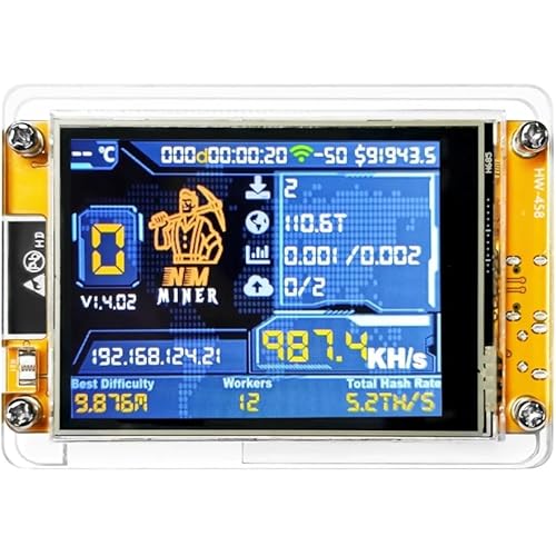 NM Miner Bitcoins Miner Lucky Miner Upgrade 1001KH/S 2.8 inch Color Display DIY Solo Miner Crypto Miner Home Use BTC
