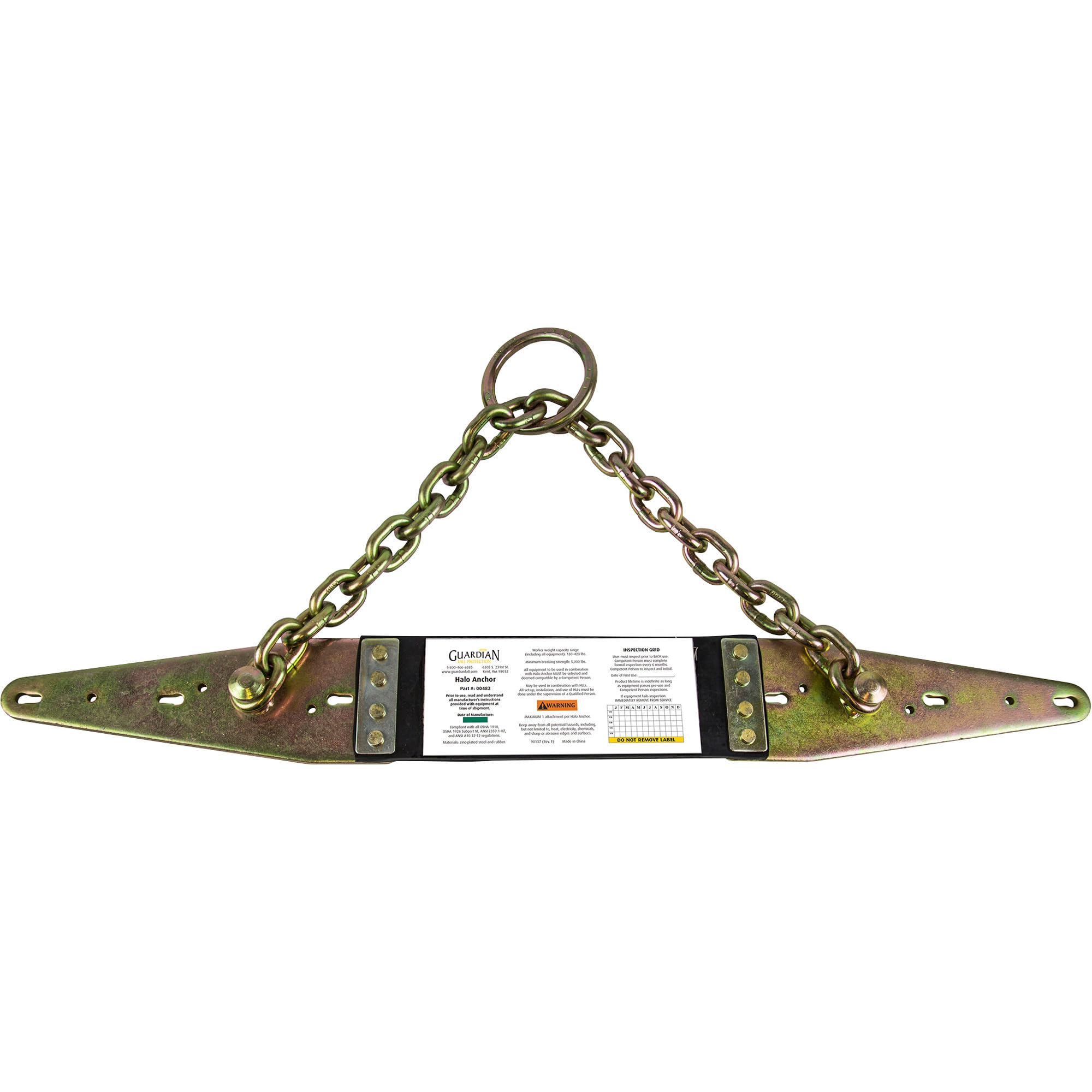 Guardian Fall Protection 00482 Halo Anchor Fits Any Pitch with Fasteners