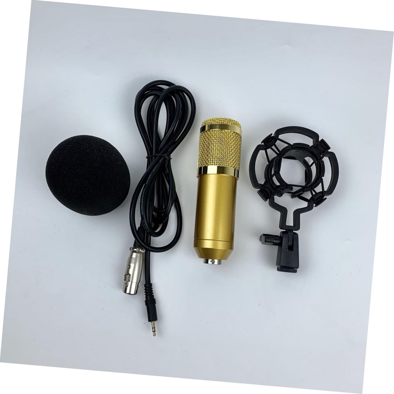 Micrófono de Condensador Bm-800 Malla Doble, Grabación Vocal