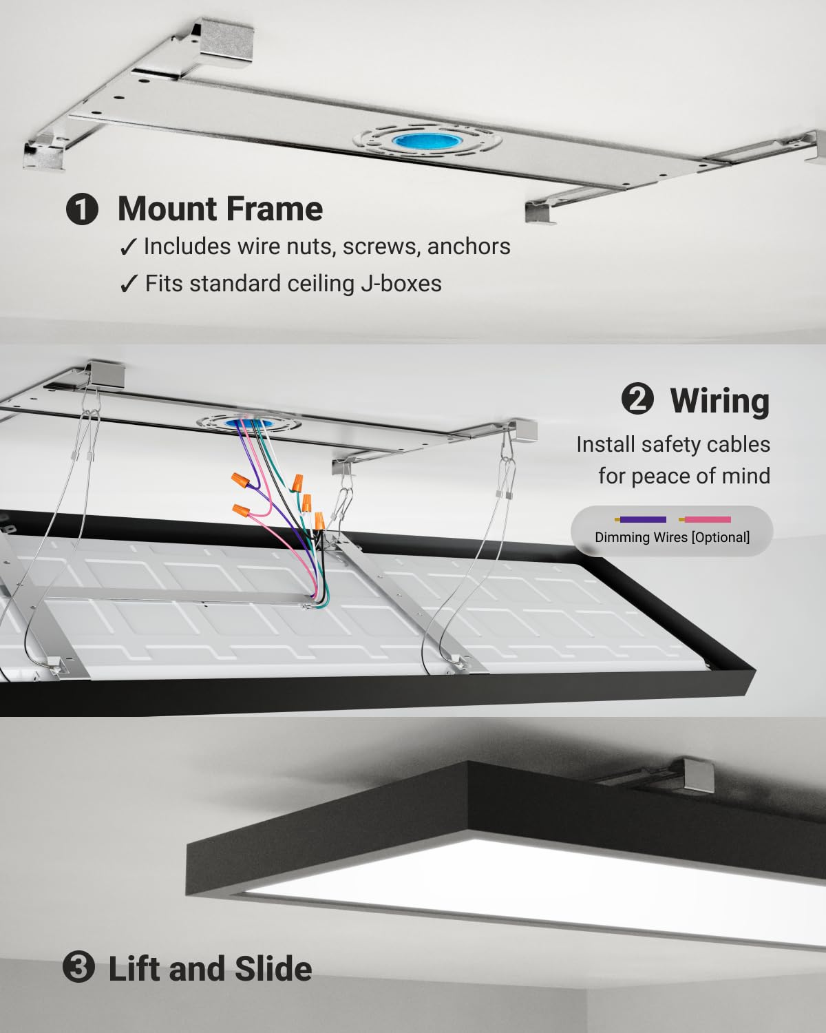 Sunco 12 Pack 1x4 LED Flat Panel Light, Dual Selectable CCT 3500K