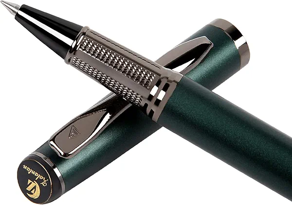Zalantan Liquid Ink Rollerball Pen,Essential Business Nice Pens,Metal pen Smooth writing stylish design effortless writing,Luxury pens with gift case for Men & Women with 2 Refills