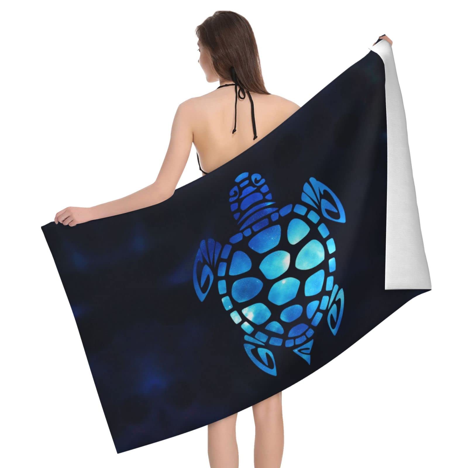 Lawenp Ocean Turtle Bath Towel Beach Towel Popular Durable Stylishffy Touch Highly Absorbent Quick Dry Polyester 32" X 52" Also As A Gift