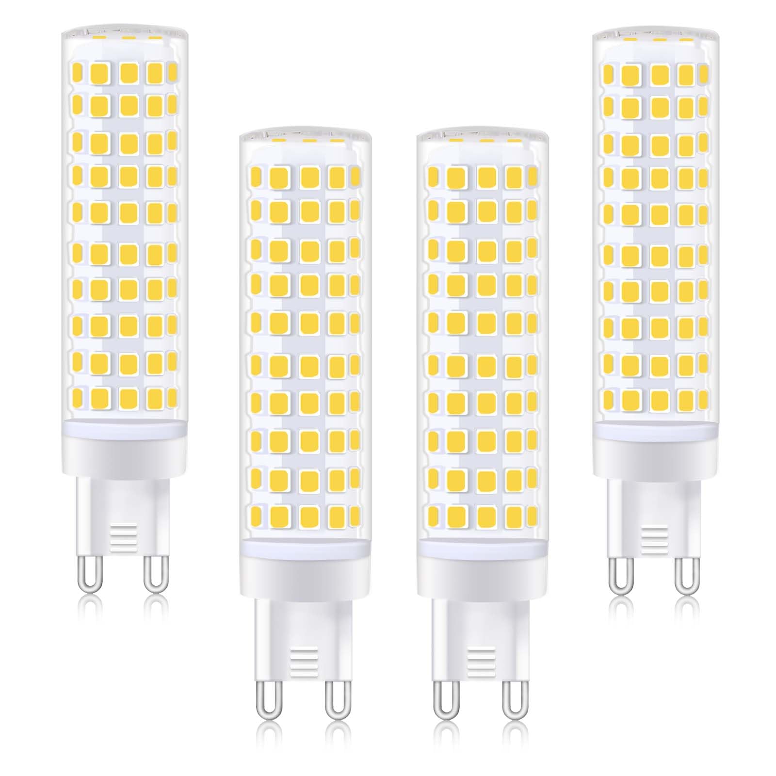 G9 LED-Leuchtmittel, 10 W, 100 W, Halogenäquivalent, 1000 lm, Tageslichtweiß, 6000 K, 4 Stück