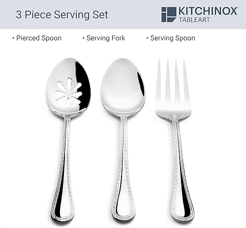 Miniatura 6 de Seaport - Juego de cubiertos de acero inoxidable (43 piezas)