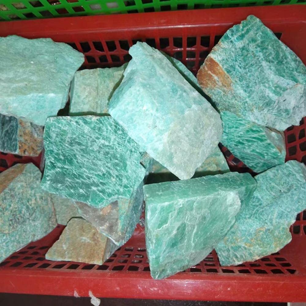 250Ct Naturale Africano Verde Amazzonite Minerale Guarigione Cristallo Pietre Grezze Pietre Preziose Ornamenti Energia Reiki Per La Decorazione Domestica