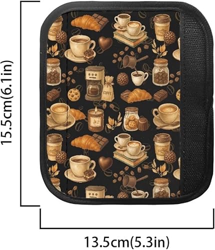 Miniatura 134 de Juego de 4 fundas protectoras de repuesto para manija de puerta de refrigerador con temática de té de la tarde para microondas, horno, refrigerador