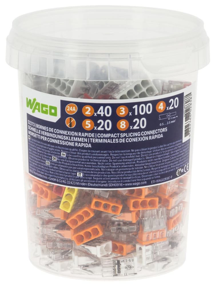 WAGO - S2273 200 morsetti per connessione rapida 2,3, 4, 5 e 8 entrate
