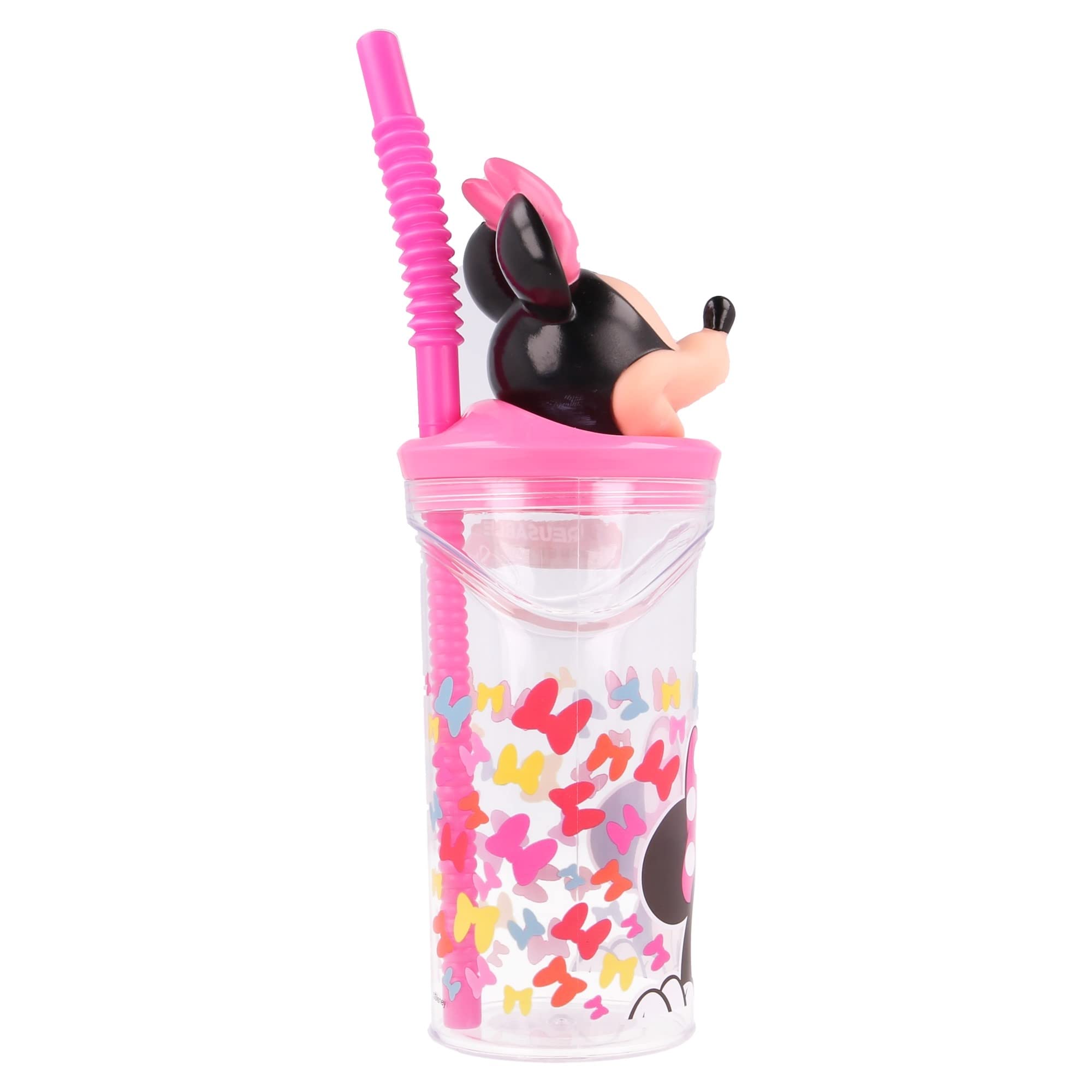 Stor84124975116623D Figurilla Vaso, 360 ml Capacidad, Minnie Arcos Tan Atrevidos