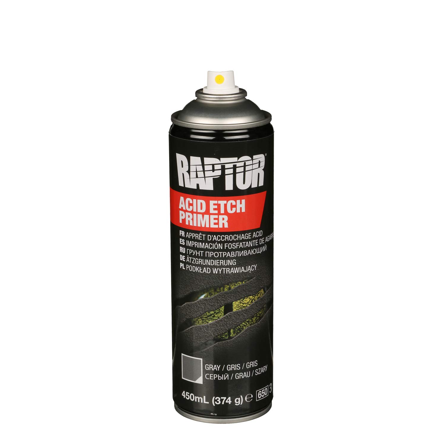 Raptor Acid Etch Primer – Primer mordenzatura acido, bomboletta spray 450 ml, grigio