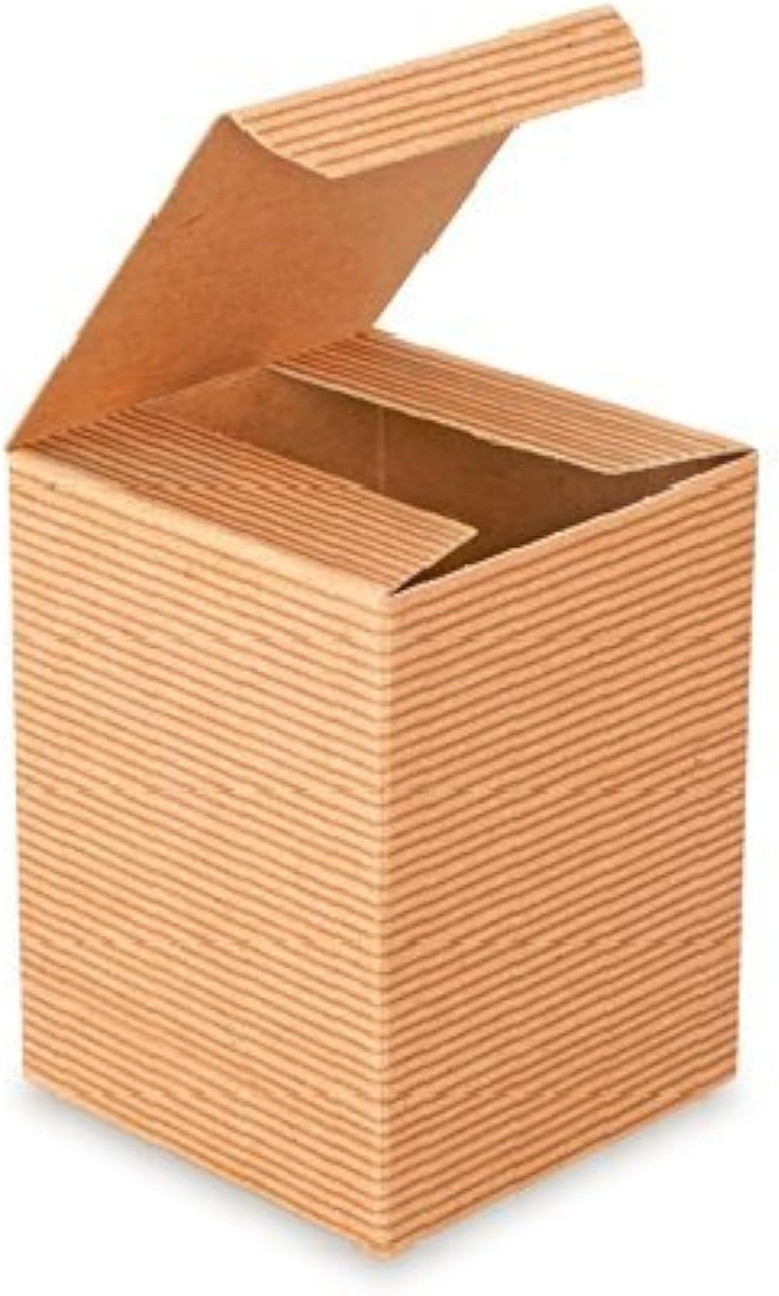 A1 Bakery Supplies Kraft Pinstripe Brown Treat Gift Boxes (8 In X 8 In X 4 In 10 pk)