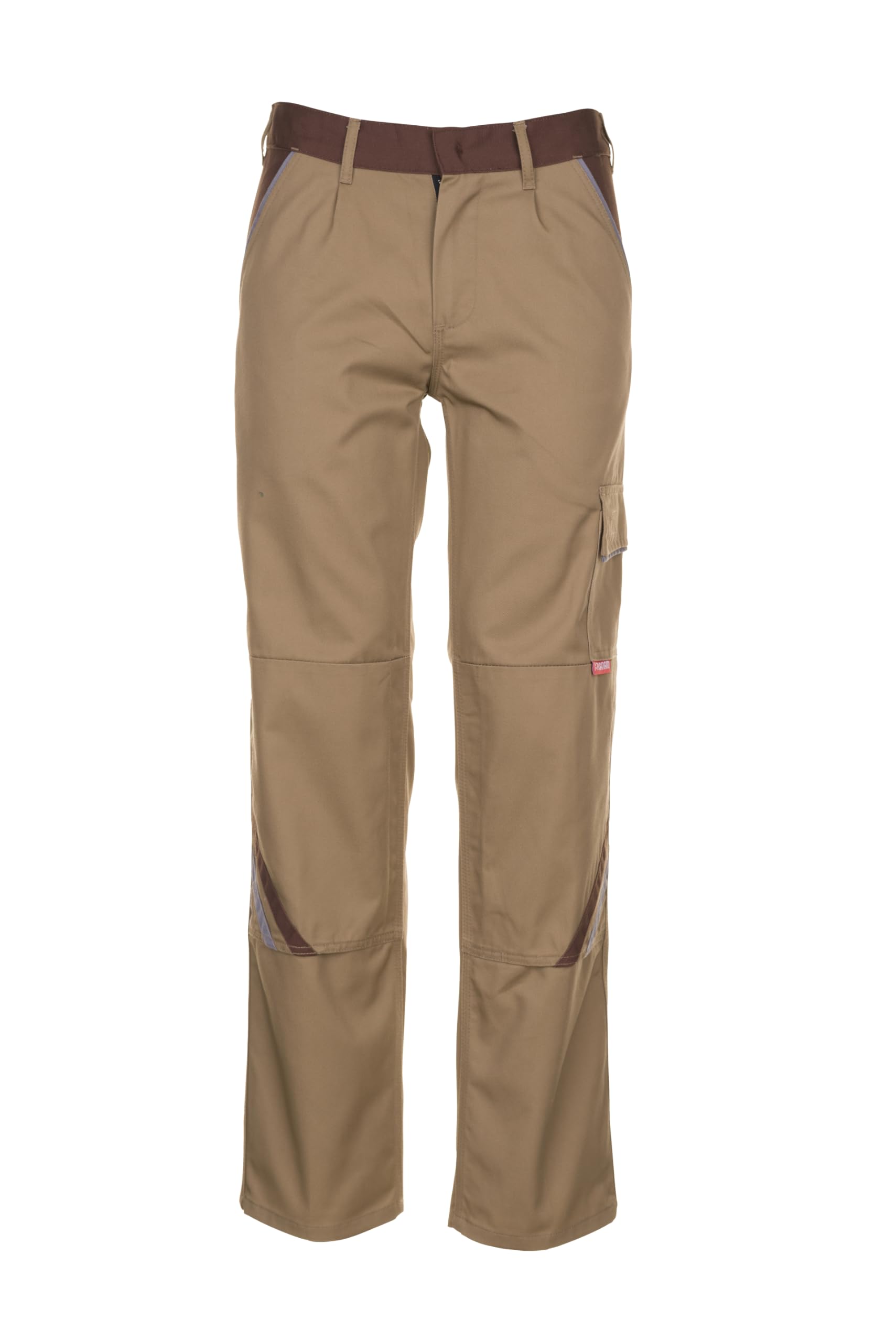 Planam Highline Herren Bundhose Khaki/braun/Zink 2324 – robuste Arbeitshose mit Knietaschen Kniepolster EN 14404, Handwerker-Bundhose Baustelle Forst Metallbau, Oeko-TEX 100