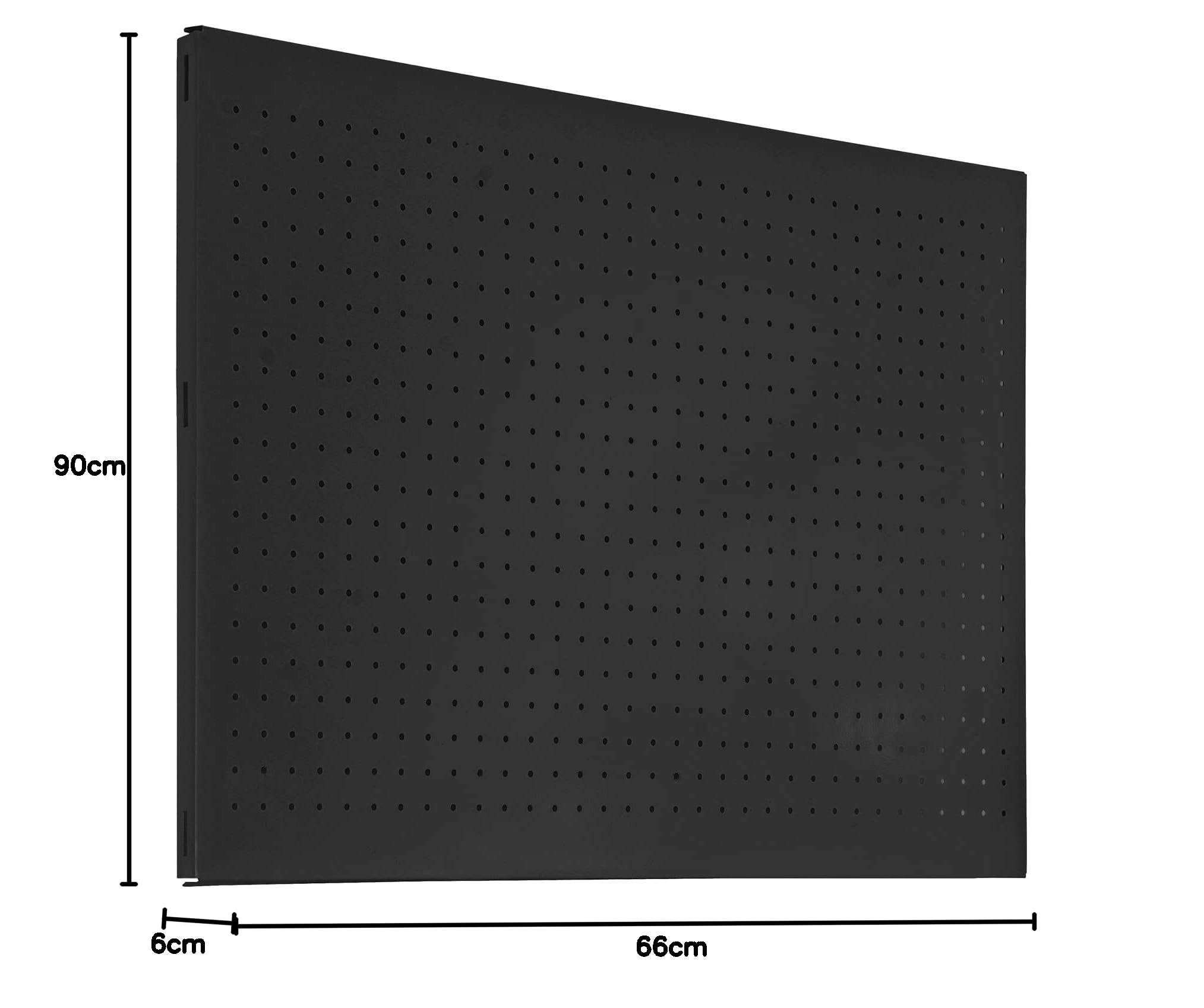 Cofan Pannello porta-utensili | Pannello forato | Parete porta-utensili in acciaio | Include 8 ganci e materiale di fissaggio | Dimensioni: 90 x 60 cm