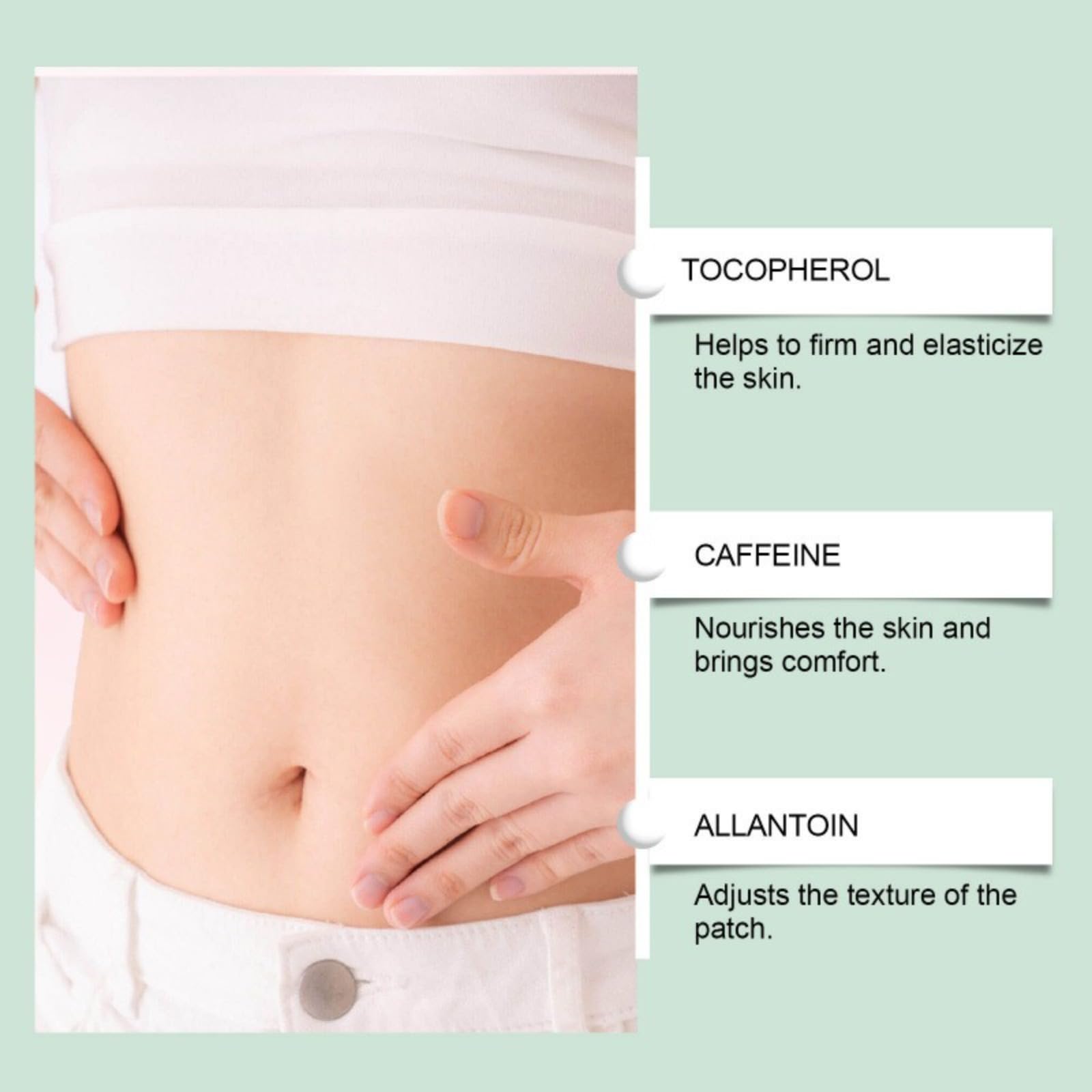 Parche Slim & Firm de Cafeína, L-Carnitina y Retinol - Tecnología Nano para reafirmar, refinar la silueta y estimular el metabolismo