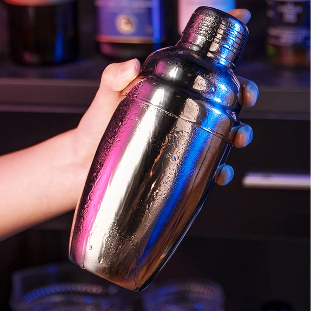 Juego de Coctelera Coctelero Shaker Shakers Bartending Cocktail Shaker SetBartender Kit:Juego de herramientas de barra de 17 piezas con stand con estilo Bartending Kit y Martini Cocktai Agitador de Có