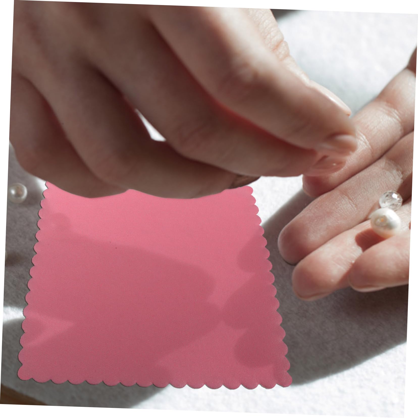 Artibetter 3 Set Panno Argentato Ultra Panni per La Pulizia in Microfibra Polacco Gioielni di Lucidatura di Lucidatura Panno per La Pulizia dei Gioielli Fibra Superfine Rosa 100 Pezzi*3