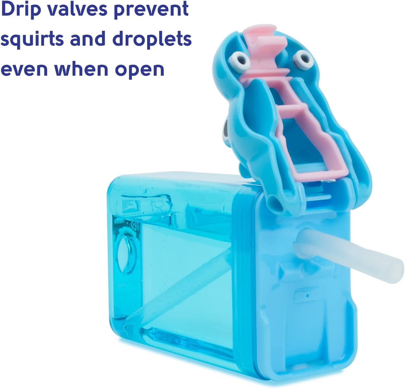 Precidio New Drink in the Box FunTops Eco-Friendly Reusable Drink Container Design, 8oz (Hippo) image 4
