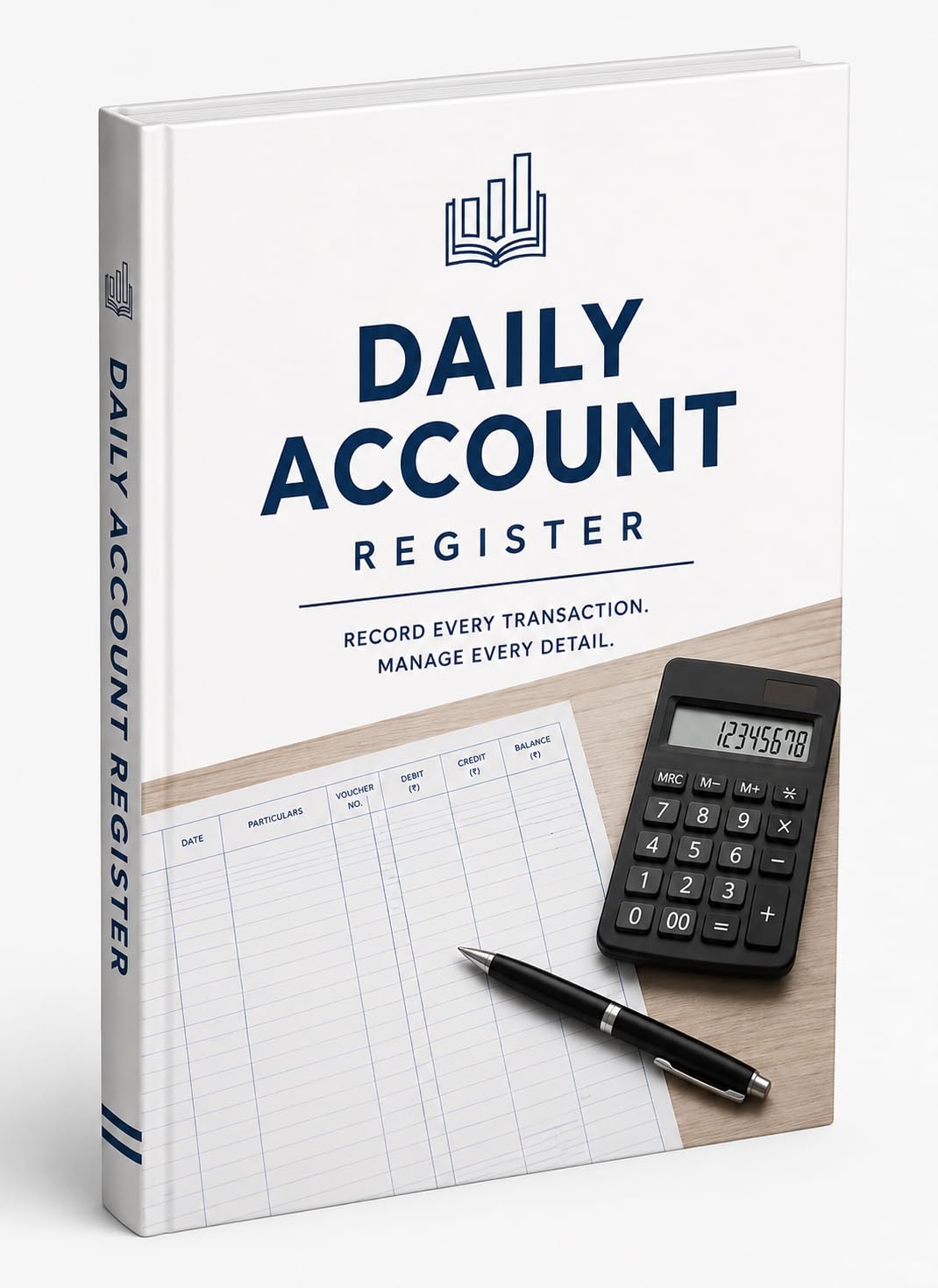 PRINTLR Daily Account Register Book, A4, 200 Pages, Income Expense Ledger for Shop, Office, Small Business, Traders and Self-Employed-picture-22