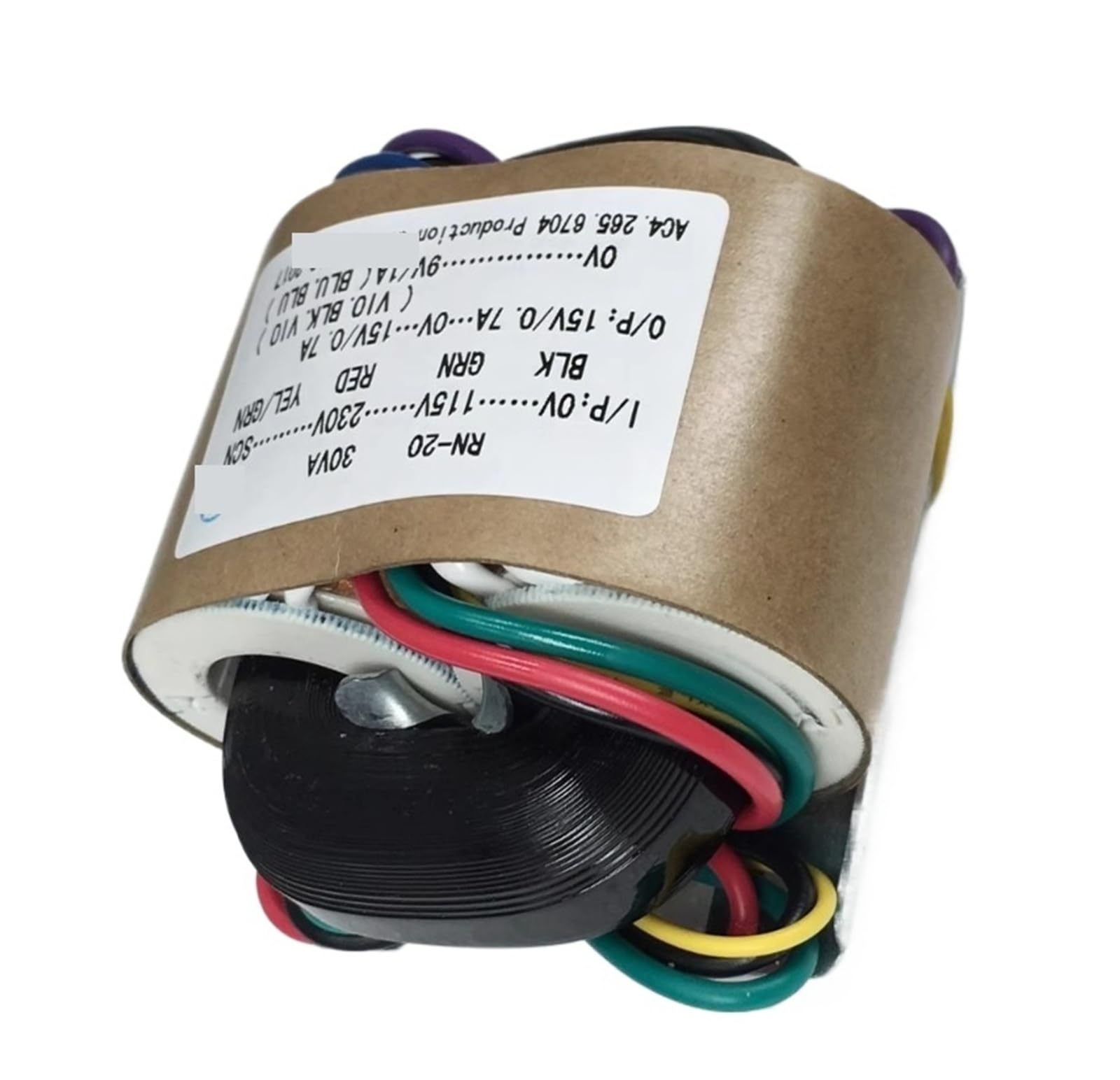 Amazon.co.jp: Rコアトランス、20Wデュアル15V R20 115-230Vから15V-0