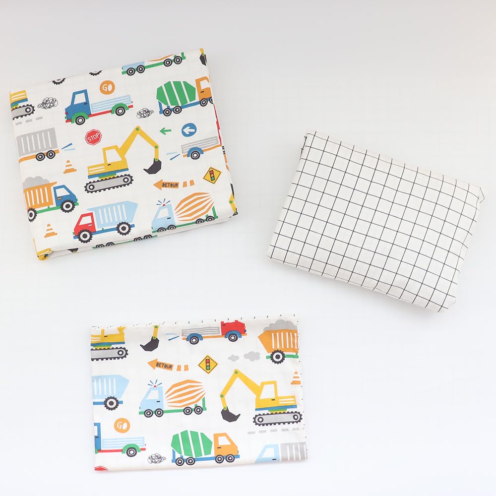 Juego de ropa de cama de cuna 100 % algodón para bebés, niños y niñas, 3 piezas, incluye funda de edredón, sábana bajera, funda de almohada, decoración de guardería, sin relleno (blanco)