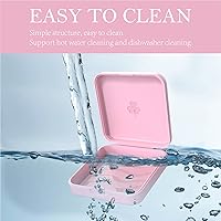 Vista 5 de Estuche de retención, ARGOMAX Aligner, caja de frenos, caja de ortodoncia de 2 piezas (rosa).