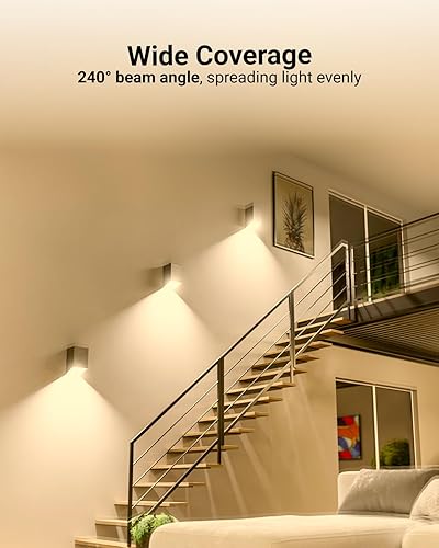 Miniatura 7 de Sunco - Paquete de 24 bombillas LED GU24 de 2 clavijas A19, 3000 K blanco cálido, equivalente a 9 W 60 W, CFL de repuesto 800 LM, súper brillante