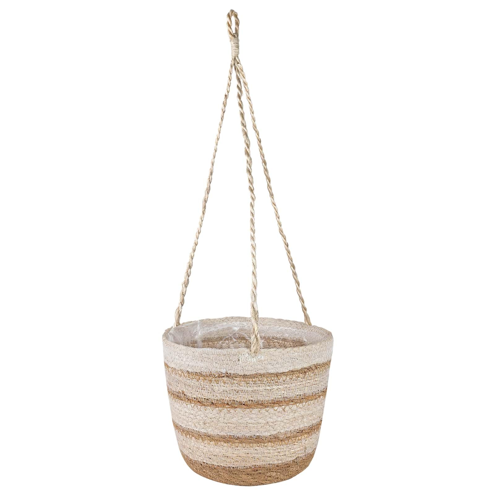 Pots à Plantes en Herbe de MerNaturelle 3 pcs | Cache-pots tressés élégants pour salon et terrasse, 3 tailles pour valoriser vos plantes et apporter une touche végétale.