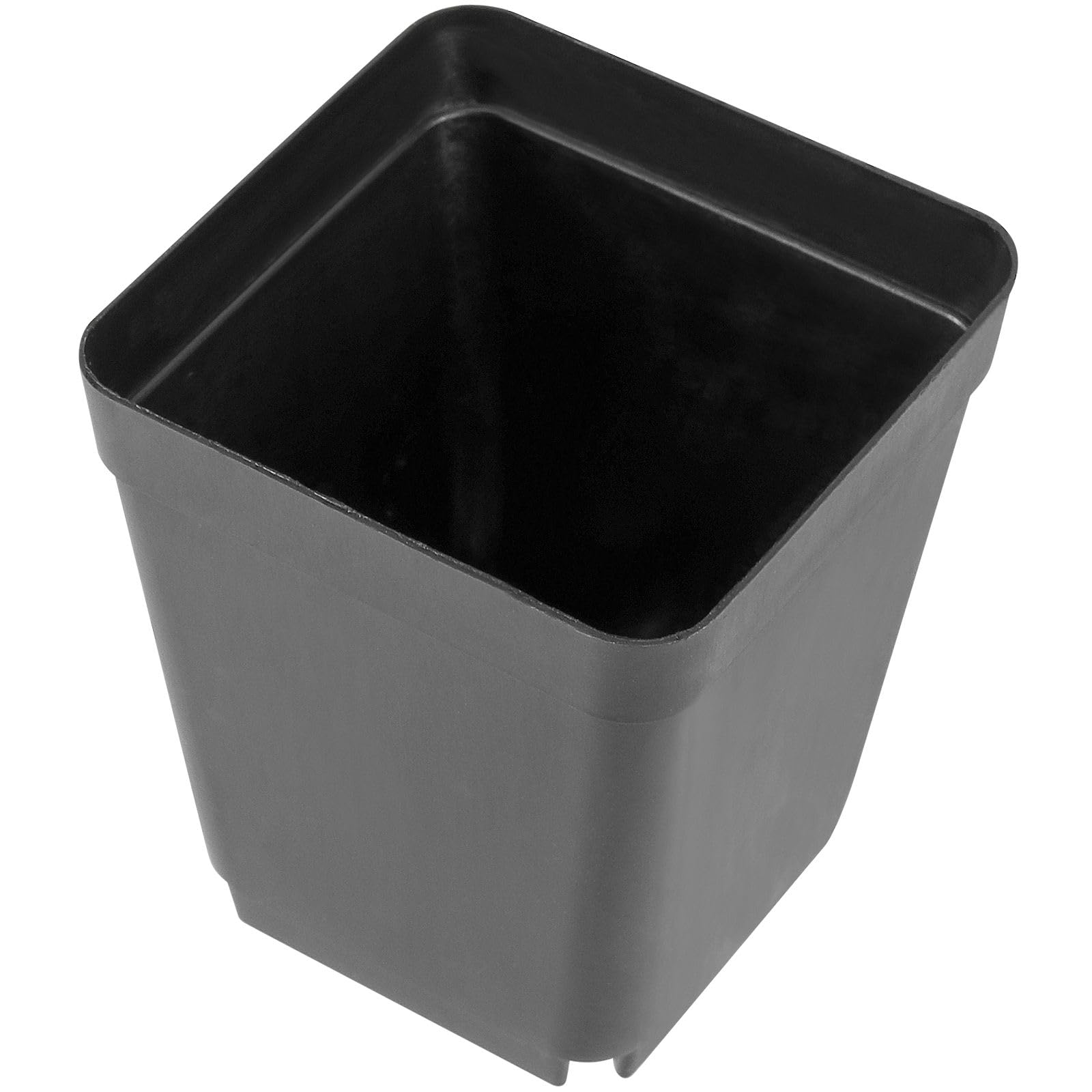 FAATCOI Lot de 120 pots carrés en plastique de 5,1 cm, pour transplantation, serre, pots de fleurs en plastique durable pour semis
