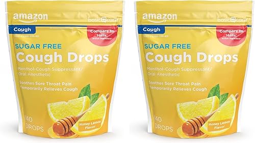 Miniatura 5 de Tienda Basic Care Gotas para la tos sin azúcar con miel y limón, 140 unidades (anteriormente SoundHealth)