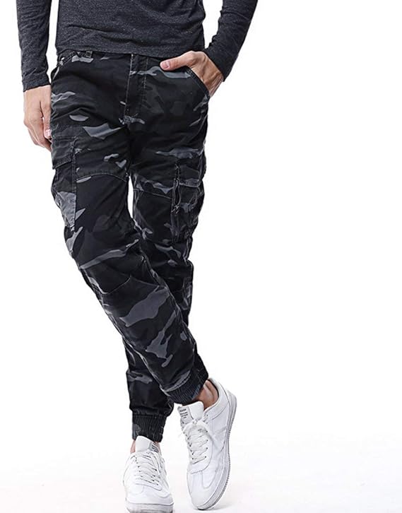 Mieuid Men's Jogging Pants Long Chic Trousers Pants Cargo Sports Soft