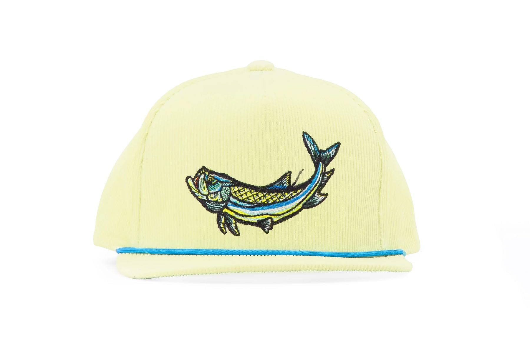Bajรญo Fishing Hat - Performance, Corduroy and Twill Trucker Snapback, Tarpon - Yellow - Corduroy, One size