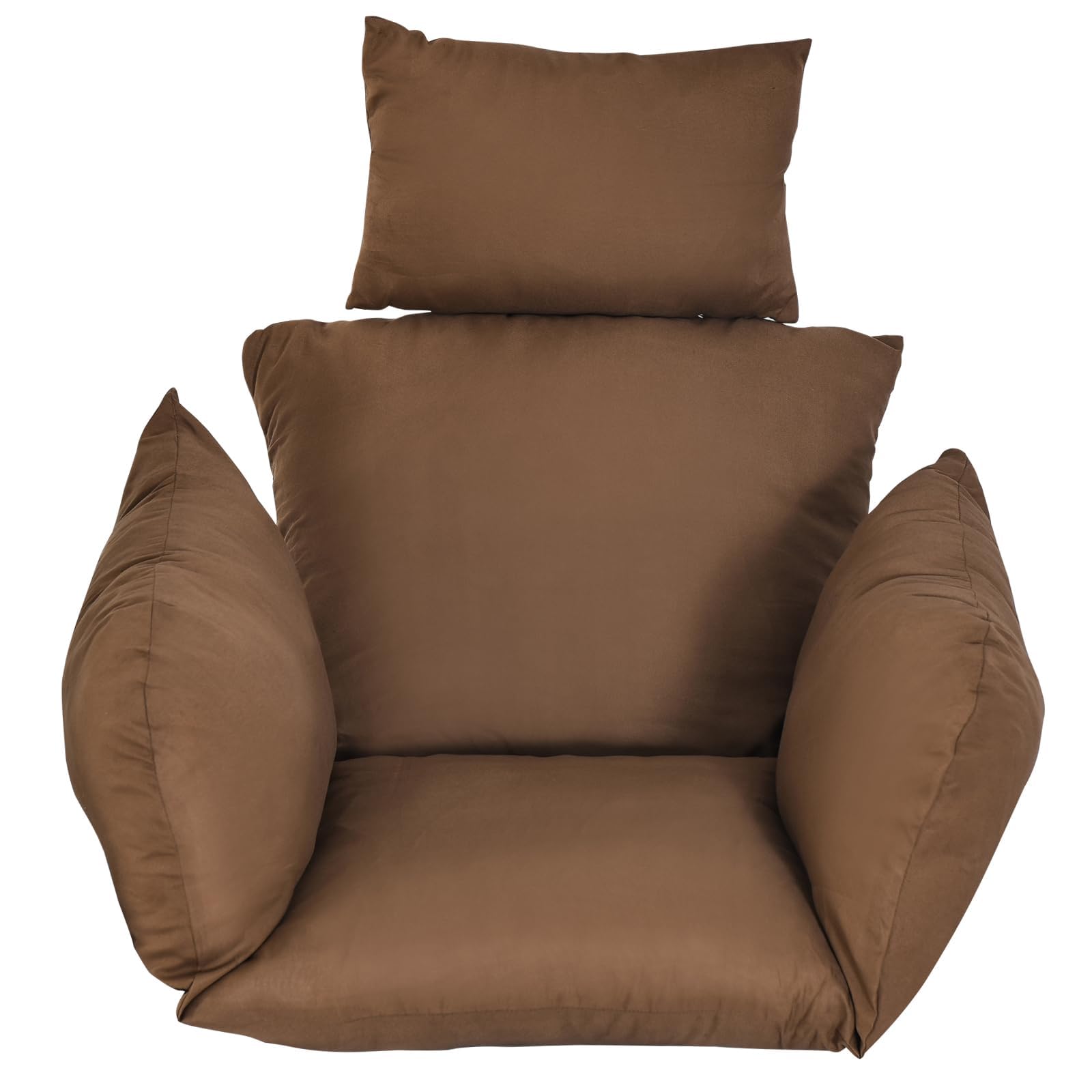 Cuscino di ricambio per sedia a uovo in rattan marrone, resistente alle intemperie, per dondolo da giardino e sedia a dondolo, comodo ed elegante, accessorio per sedute
