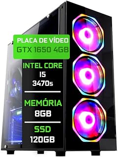Computador Gamer Blue PC Intel Core i5 (Terceira Geração) 8GB GTX 1650 4GB SSD 120GB Fonte 500W