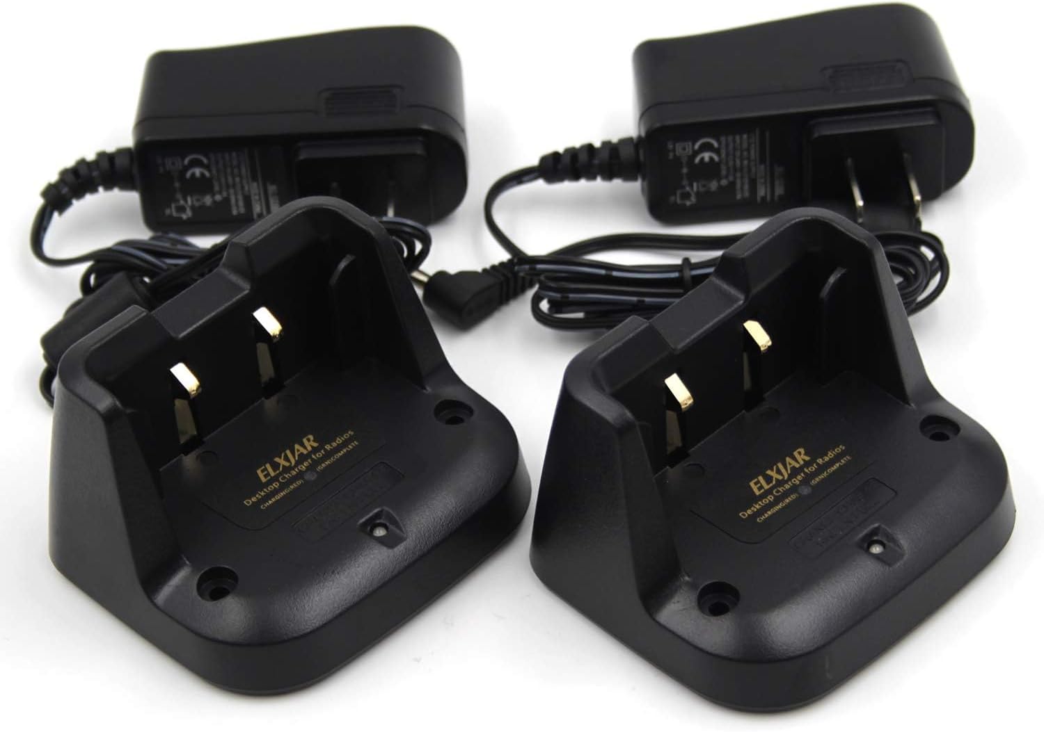 (2-Pack) SBH-28 Desktop Rapid Charger for Yaesu FT-70 FT-70R FT-70DR Two Way Radio SBR-24LI Battery Charger