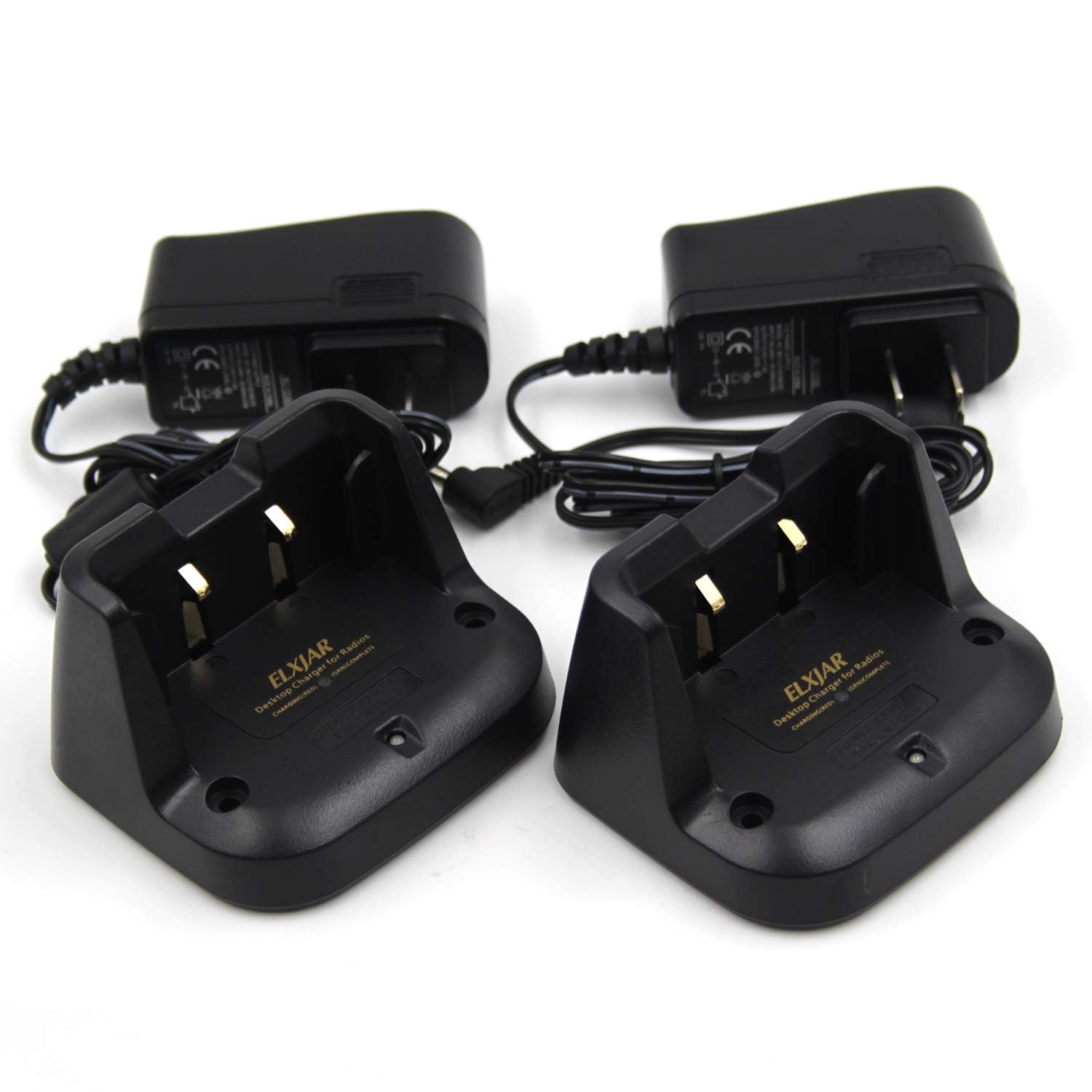 (2-Pack) SBH-28 Desktop Rapid Charger for Yaesu FT-70 FT-70R FT-70DR Two Way Radio SBR-24LI Battery Charger